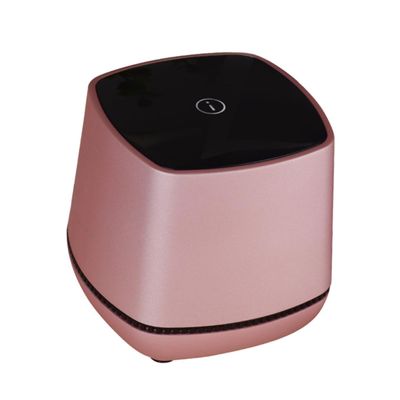 Angoily Portable USB Powered Desktop Speaker Rose Gold Small Wired Computer Speaker with Bass Sound Compact Stereo Mini Music Player for Laptop Use