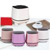 Angoily Portable USB Powered Desktop Speaker Rose Gold Small Wired Computer Speaker with Bass Sound Compact Stereo Mini Music Player for Laptop Use view 3