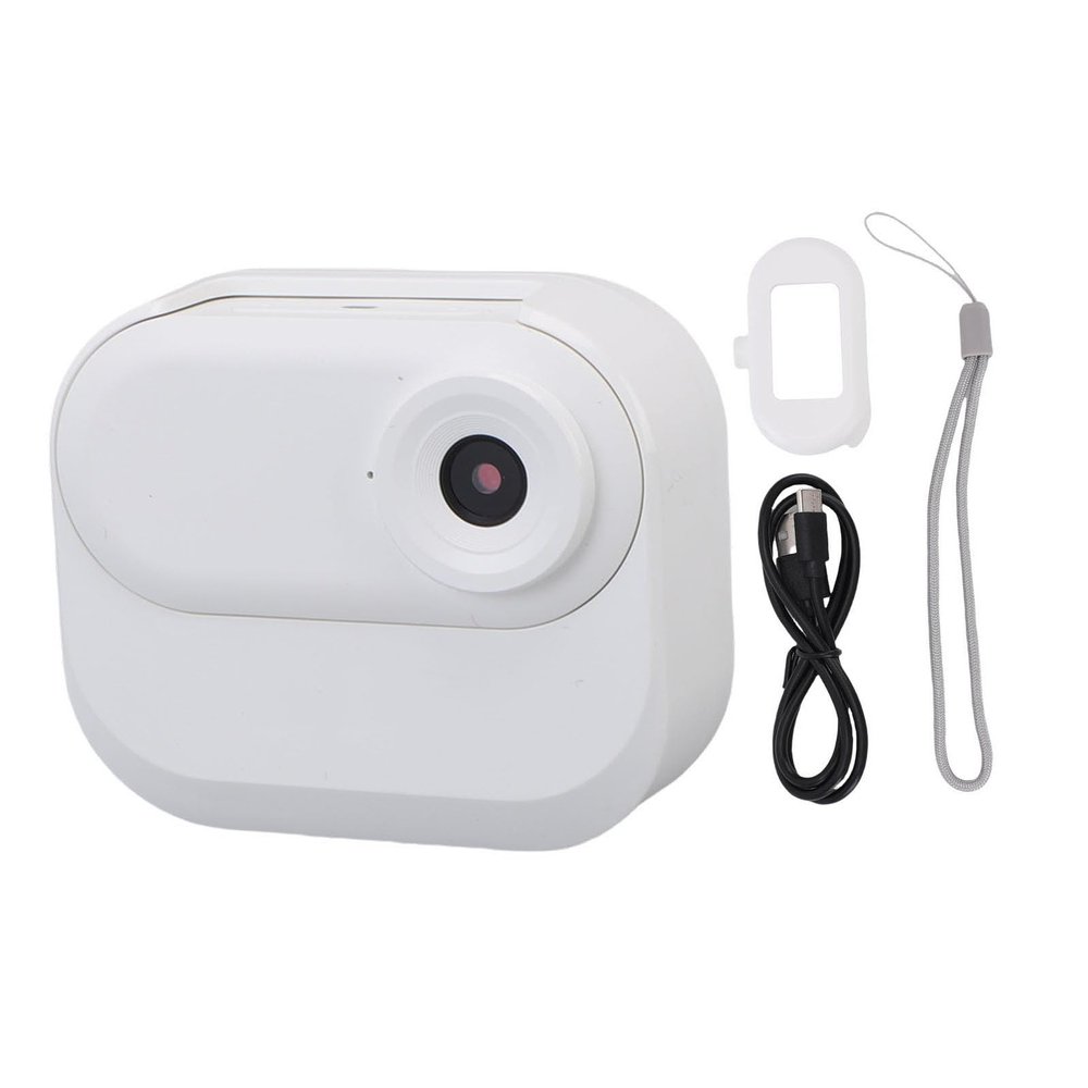 Diydeg Mini Body Camera, 12MP 1080P HD Water Proof Magnetic Wearable Small Action Camera with 0.96 Inch Screen, Easy Recording Wide Field Thumb Camera for Cycling Travel Pet Walking (White)