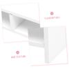 Angoily Double Desktop Monitor Riser Stand Heightening Computer Screen Shelf with Storage Space Ergonomic Desk Laptop Organizer for Office Workspace White view 4
