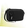 balacoo EVA USB Cable Storage Box Black Zipper Case Data Cable Organizer for Travel Compact Electronics Pouch for Earphones Sunglasses Cards Keys Pens Coins view 3