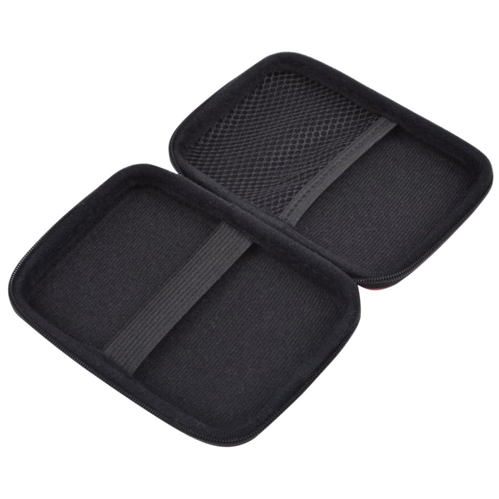 COMPUKAS Shockproof Hard Disk Drive Storage Case Portable Cable Container Pouch with Band Fixation Compact Organizer Bag for Electronic Accessories Travel and Daily Use