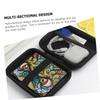 COMPUKAS Shockproof Hard Disk Drive Storage Case Portable Cable Container Pouch with Band Fixation Compact Organizer Bag for Electronic Accessories Travel and Daily Use view 2