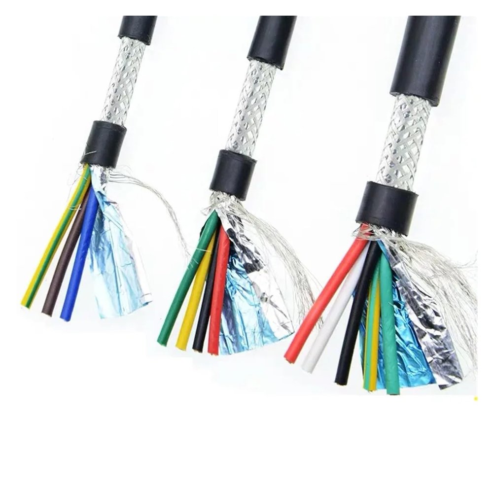 DOUDOUSUN Wires and Cables 22AWG/20AWG 18AWG 2-16 coreS Shielded Cable 1 Meter Pure Copper RVVP Shielded Wire Control Cable UL2547 Signal wir Wires and Cables(22 AWG 1meter,10 cores)