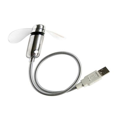 Angoily Portable USB Mini Clock Fan with LED Display Speed Cooling Fan for Home Office Desk USB Powered with Memory Function and