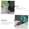 Angoily Portable USB Mini Clock Fan with LED Display Speed Cooling Fan for Home Office Desk USB Powered with Memory Function and view 2
