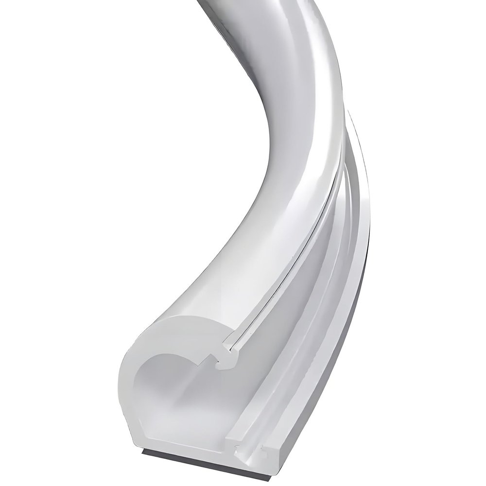 Floor Cord Cover Cord Hider Floor Cable Cover for Wire Prevent Cable Trips Soft PVC Material for High Walking Traffic Areas Home Office(White,1.8x0.9cm/0.7x0.4in)