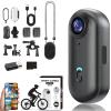 POV Camera, POV Camera 4K Thumb Cameras, Mini Action Cam, 170 Wide Angle, for Cycling, Pet Walking and Outdoors Activities (Black,128g) view 1