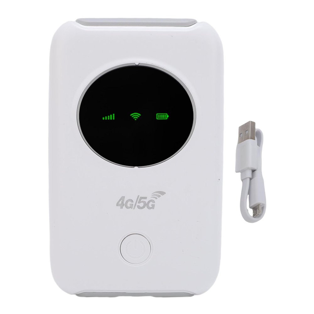 Tangxi 4G/5G WiFi Hotspot, 300Mbps High Speed Unlocked USB WiFi Modem with SIM Card Slot, Support 10 Users, Wireless Network Portable Router with LED Display for Travel