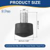 PATIKIL Rubber Foot Spike, Universal Anti-Slip 3/8 Inch Thread Rubber Tripod Foot Spikes for Monopod Legs Pad Replacement Parts Designed on Smooth Uneven Surface (28x21mm) - 3 Pcs view 2