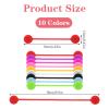 10 PCS Silicone Magnetic Cable Ties Cable Clips Cord Organizer Reusable Magnet Cables Organizer Silicone Cables Straps Management Cabl Cords for Bundling and Fastening Cabl Bookmark Fridge Magnets view 2