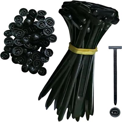 100Pcs Nylon Universal Cable Tie Buckle, Heavy Duty Self-Locking Nylon Zip Ties Holder, Car Plastic nylon Zip Ties, Multipurpose Plastic Cable Ties Tool for Car Daily Repair (20pcs)