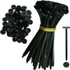 100Pcs Nylon Universal Cable Tie Buckle, Heavy Duty Self-Locking Nylon Zip Ties Holder, Car Plastic nylon Zip Ties, Multipurpose Plastic Cable Ties Tool for Car Daily Repair (20pcs) view 1
