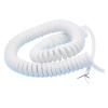 Wires and cables 4Core PUR White Spring Spiral Cable Telescopic Wire 28/24/22AWG Stretch1/2/3/4/5/6/7/8 Meter Stretchable Wire Shrinkable Cable Wires and cables(Stretch 2Meters,4C 22AWG 0.3mm2) view 1