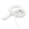 Wires and cables 4Core PUR White Spring Spiral Cable Telescopic Wire 28/24/22AWG Stretch1/2/3/4/5/6/7/8 Meter Stretchable Wire Shrinkable Cable Wires and cables(Stretch 2Meters,4C 22AWG 0.3mm2) view 3
