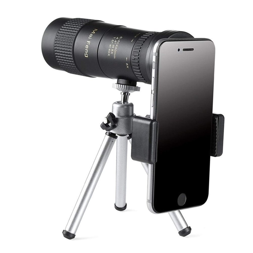Adults' 8-40X40 Zoom Monocular Telescope with Tripod - Professional Binoculars for Camping and Wildlife Observation