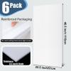 Pushglossy 6 Pack 22.5" x 46.5" x 0.2" Fluorescent Light Covers Classroom Office Diffuser Panels Cuttable for 2x4ft Drop Ceiling Light Polycarbonate Replacement Cover for Hospitals Home (Milky White) view 2
