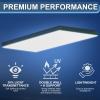 Pushglossy 6 Pack 22.5" x 46.5" x 0.2" Fluorescent Light Covers Classroom Office Diffuser Panels Cuttable for 2x4ft Drop Ceiling Light Polycarbonate Replacement Cover for Hospitals Home (Milky White) view 3