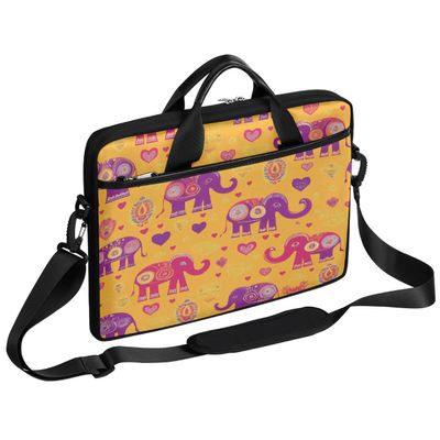 VQUVQV Laptop Bag Case Ethnic Tribal Elephant Computer Briefcase Messenger Bag for Men Women, Lightweight Travel Laptop Tote Bags