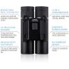 10X25 Compact Binoculars - Waterproof, Roof Prism, Fully Coated Lens for Hiking, Bird Watching view 3