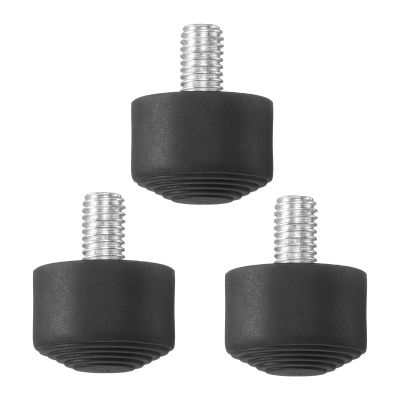 PATIKIL Rubber Foot Spike, Universal Anti-Slip M8 Thread Rubber Tripod Foot Spikes for Monopod Legs Pad Replacement Parts Designed on Smooth Uneven Surface (30x25mm) - 3 Pcs