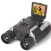 1080p Digital Camera Binoculars - Black, Folding Telescope with Built-in HD Camera for Adults