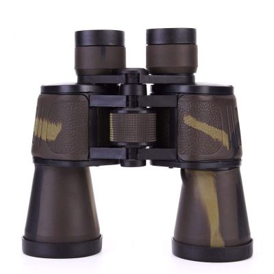 20X50 Compact Waterproof Binoculars for Adults - Brown Bak4 Optical Telescope