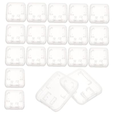 Artibetter 24pcs Portable Memory Card Cases Small Card Organizer Holder with Transparent Cover Storage Box Lightweight Protective Case to Prevent Damage and Loss