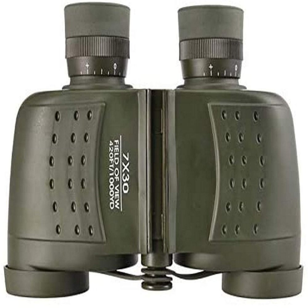7X30 Monocular Binoculars for Adults - Green BAK4 Prism Telescope, Low Light Large Eyepiece for Travel, Concerts