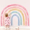 56"x43" Large Rainbow Wall Decals Mural for Girls Nursery Peel and Stick Rainbow Vinyl Wall Art Stickers for Kids Toddlers Bedroom Playroom Classroom view 1