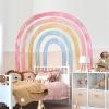 56"x43" Large Rainbow Wall Decals Mural for Girls Nursery Peel and Stick Rainbow Vinyl Wall Art Stickers for Kids Toddlers Bedroom Playroom Classroom view 3