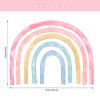 56"x43" Large Rainbow Wall Decals Mural for Girls Nursery Peel and Stick Rainbow Vinyl Wall Art Stickers for Kids Toddlers Bedroom Playroom Classroom view 4