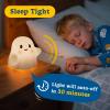 canvage Rechargeable Night Light for Kids - Silicone Lamp with Touch Sensor for Kids Room - LED Squishy Night Light for Baby Nursery with 19 Interactive Sounds/3 Light Modes/30-Min Timer view 3
