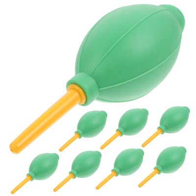 UKCOCO 8Pcs Air Blower Cleaning Bulbs for Camera Lens Keyboard Precision Instruments Rubber Bulb Dust Remover with Pin Valve Nozzle for Electronics Random Color