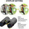 10X25 Waterproof Binoculars for Adults - Compact Telescope for Bird Watching, Hiking, and Wildlife Sightseeing view 3