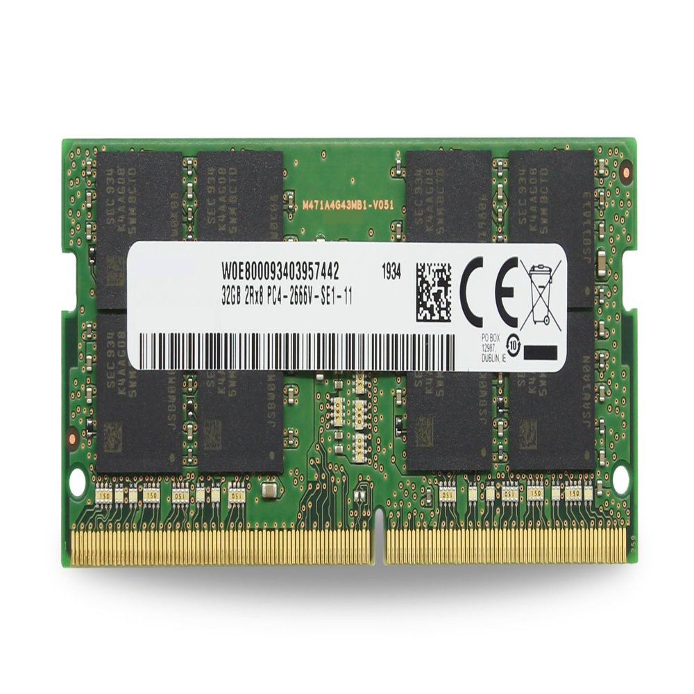 Factory Original 32GB (1x32GB) Compatible for MSI GE65 Raider 9SX, GF63 Thin 10SCSR, GF63 Thin 9RC Laptop DDR4 2666MHz PC4-21300 SODIMM 2Rx8 CL19 1.2v Notebook Memory Module Upgrade RAM Adamanta