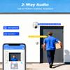 90 Days Storage & 2-Way Audio 4K Wired Security Camera System, Home Video Surveillance Systems, Outdoor POE Security Cameras, IP Camera System, Surveillance DVR Kits view 4