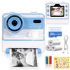 Instant Print Camera for Kids: 1080p Printable Digital Camera Instant Picture with 2.4-in Screen 32G TF Card and 3 Rolls Print Paper Birthday Gift for 4-16 Boys Girls Teens (Blue) view 1