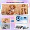 Instant Print Camera for Kids: 1080p Printable Digital Camera Instant Picture with 2.4-in Screen 32G TF Card and 3 Rolls Print Paper Birthday Gift for 4-16 Boys Girls Teens (Blue) view 2