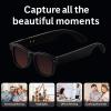 Smart Glasses Video Recording AI Glasses with 5MP Wide-Angle Camera Multiple Languages Translation Image Recognition Bluetooth Calling Music Playback for Android iOS Clear view 2