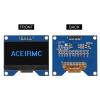 2pcs 1.54 Inch OLED Module 12864 128x64 SSD1309 Driver IIC I2C Serial Interface Self-Luminous Display Board Compatible with Raspberry Pi STIM 32-4 Pin (Blue) view 2