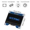 2pcs 1.54 Inch OLED Module 12864 128x64 SSD1309 Driver IIC I2C Serial Interface Self-Luminous Display Board Compatible with Raspberry Pi STIM 32-4 Pin (Blue) view 4
