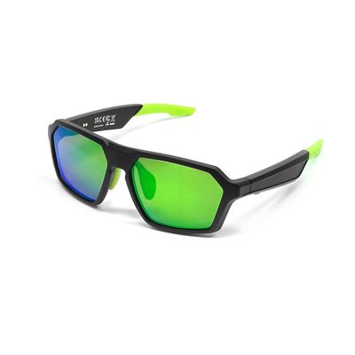 CuiSuto QY-Pro5 Smart Bluetooth Cycling Glasses - HIFI Sound, AI Translation, UV400 Lenses, 6H Playtime for Outdoor Sports (Riding/Skiing/Fishing)-Green Lenses