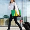 Guyana Flag Guyanese Blue Red Portable Laptop Case for Women with Zipper Work Tote Bag for Ladies with Lunch bolsos secret para mujeres view 3