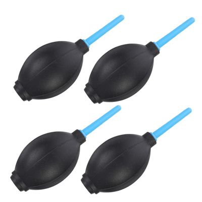 UKCOCO 4pcs Portable Air Blower Dust Cleaner for Camera Lens Sensor Keyboard Ergonomic Squeeze Bulb Pump with Pin Valve Nozzle Soft Elastic Plastic for DSLR and Digital Devices Cleaning