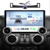 Car Stereo Radio Replacement Upgrade for Jeep Wrangler JK 2007-2018 Dodge Ram Pickup 2009-2012 Wired Wireless CarPlay Android Auto GPS Navigation Touchscreen Head Unit (Double Knobs 4+64) view 1