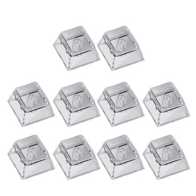 10pcs Transparency Keycaps 1U/ Size for Most Mechanical Keyboards Slip Proof Design