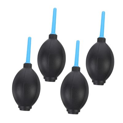Angoily 4pcs Portable Air Blower Dust for Camera Lens Sensor Keyboard Soft Elastic Plastic Squeeze Ball Pump with One Way Valve Safe Compressed Air Device for DSLR and Electronics