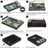 eleUniverse Ultra-Thin CNC Aluminum Alloy GPIO Passive Cooling Case with Thermal Pads for Raspberry Pi 5 2GB/4GB/8GB/16GB view 3