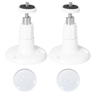 Security Camera Mounts for Outside, 360 Adjustable No Drill Camera Bracket Mount Includes 2Pcs Holders & Stickers, Self-Adhesive & Flexible Corner Bracket for Ceilings Walls More Corner Mount